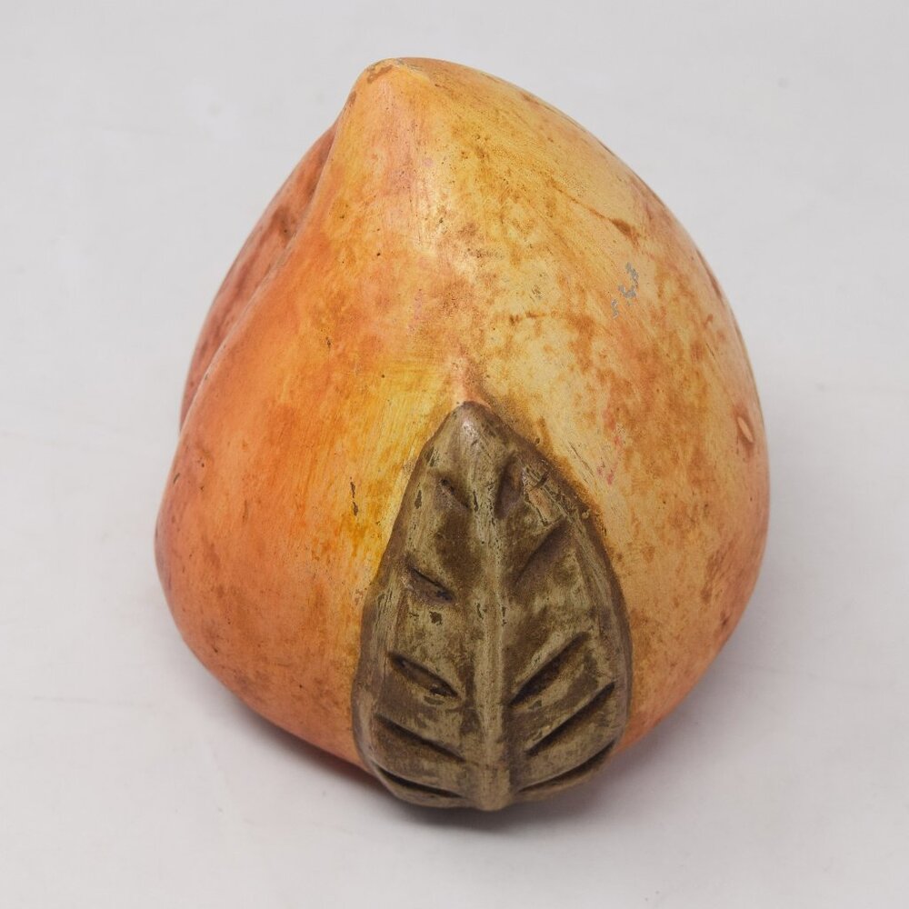 Oversized Peach Statue Fruit Decor Nature Large MCM Cottagecore Farmhouse Granny - Picture 9 of 16